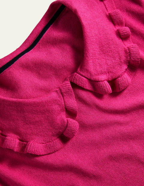 Blakenham Frill Sweater - Pink Flambe Blakenham Frill Sweater - Pink Flambe