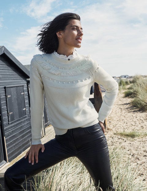 Pull Normanton texturé - Ivoire Pull Normanton texturé - Ivoire