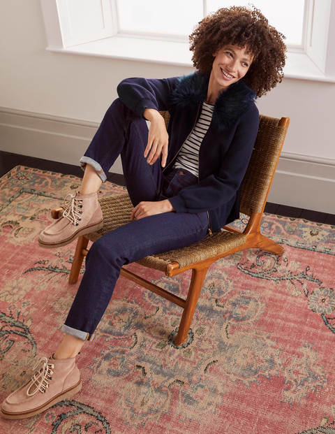 Clarendon Knitted Jacket - Navy Clarendon Knitted Jacket - Navy