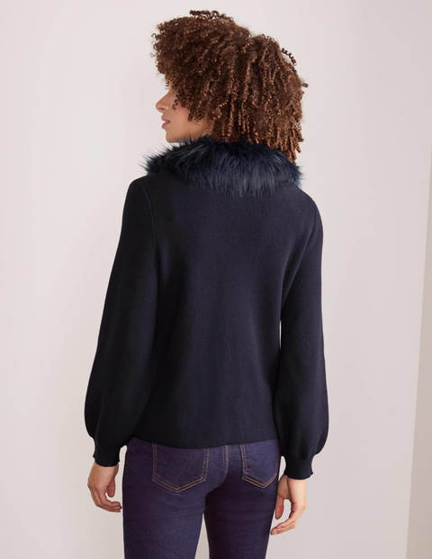 Clarendon Knitted Jacket - Navy Clarendon Knitted Jacket - Navy