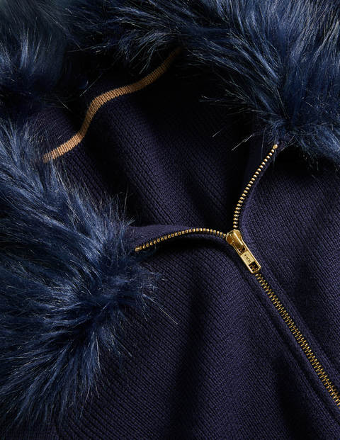 Clarendon Knitted Jacket - Navy Clarendon Knitted Jacket - Navy