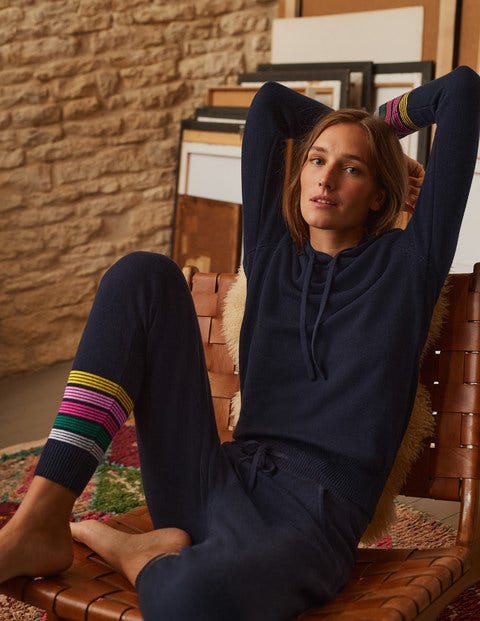 Morton Gestrickte Jogginghose - Navy Morton Gestrickte Jogginghose - Navy