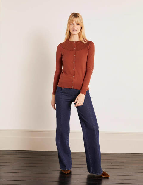 Abercorn Scallop Cardigan - Conker Abercorn Scallop Cardigan - Conker