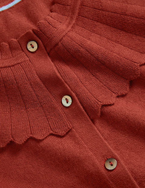 Abercorn Scallop Cardigan - Conker Abercorn Scallop Cardigan - Conker