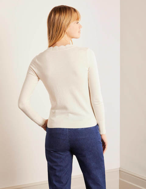 Pull Hambleden festonné - Ivoire Pull Hambleden festonné - Ivoire