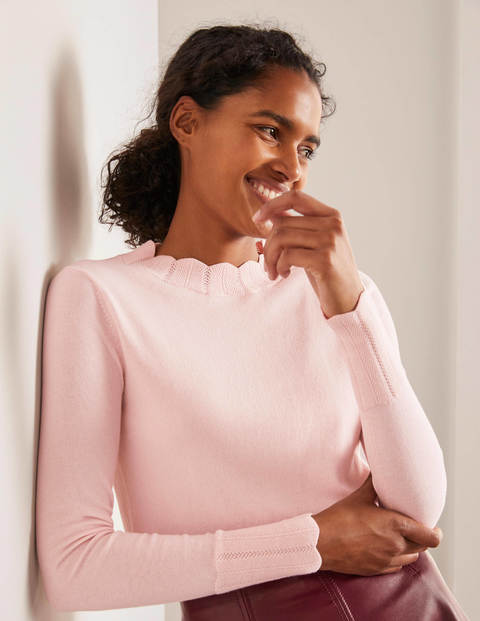 Hambleden Scallop Sweater - Milkshake Hambleden Scallop Sweater - Milkshake