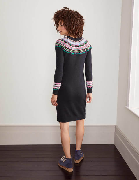 Frances Fair Isle Dress - Navy Frances Fair Isle Dress - Navy