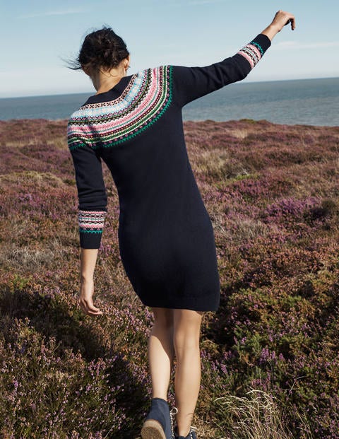 Frances Fair Isle Dress - Navy Frances Fair Isle Dress - Navy