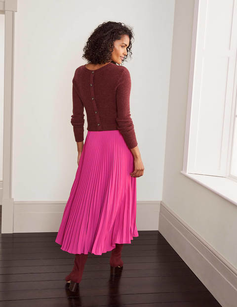 Kristen Pleated Skirt - Pink Flambé Kristen Pleated Skirt - Pink Flambé