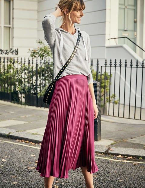 Kristen Pleated Skirt - Pink Flambé Kristen Pleated Skirt - Pink Flambé