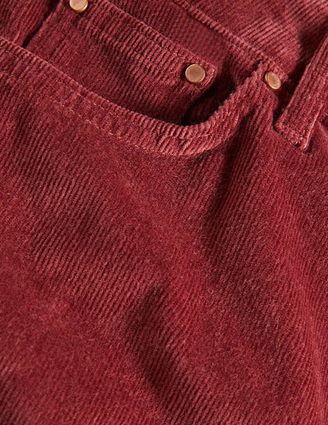 Cord Slim Straight Jeans - Maroon Cord Slim Straight Jeans - Maroon