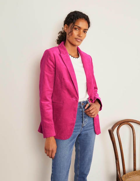 Davies Cord Blazer - Pink Flambe Davies Cord Blazer - Pink Flambe