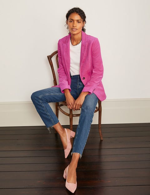 Davies Cord Blazer - Pink Flambe Davies Cord Blazer - Pink Flambe