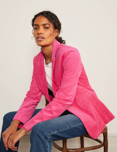 Davies Cord Blazer - Pink Flambe Davies Cord Blazer - Pink Flambe