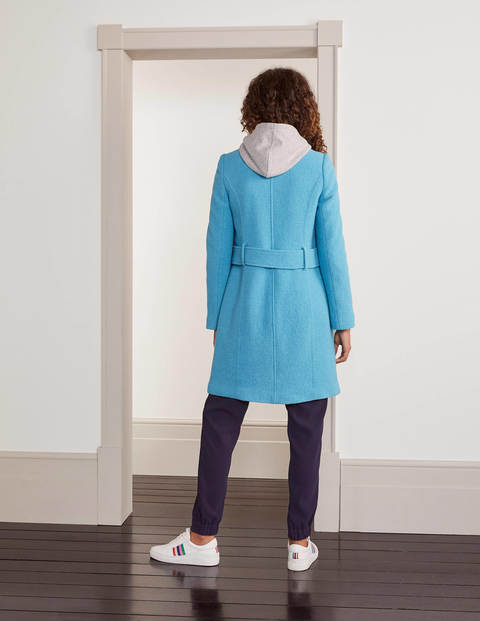Einreihiger Trenchcoat - Schottenrockblau Einreihiger Trenchcoat - Schottenrockblau