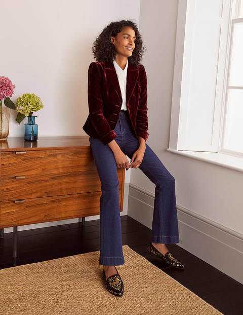 Kingsley Velvet Jacket - Ruby Ring Kingsley Velvet Jacket - Ruby Ring