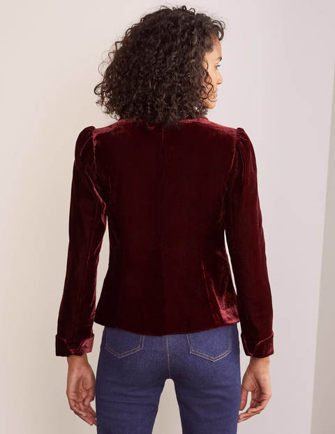 Kingsley Velvet Jacket - Ruby Ring Kingsley Velvet Jacket - Ruby Ring