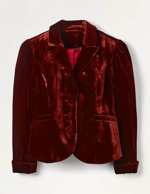 Kingsley Velvet Jacket - Ruby Ring Kingsley Velvet Jacket - Ruby Ring