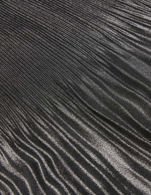 Cassidy Pleated Skirt - Pewter Metallic Cassidy Pleated Skirt - Pewter Metallic