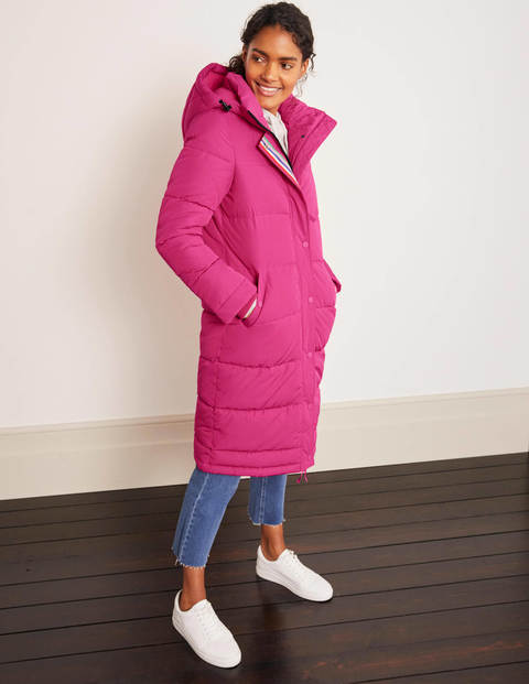 Doudoune longue Thompson - Rose flambé Doudoune longue Thompson - Rose flambé