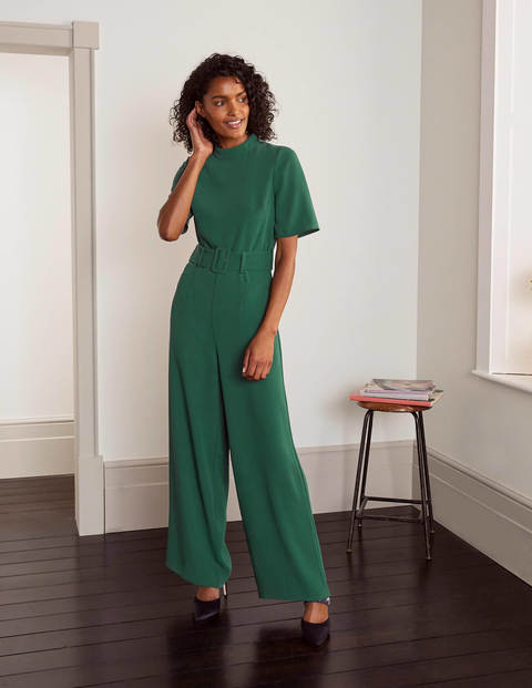 Sophie Belted Jumpsuit - Deep Forest Sophie Belted Jumpsuit - Deep Forest