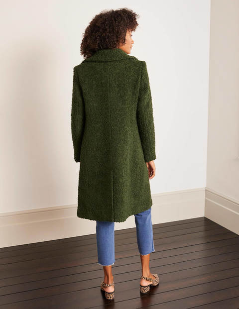 Elveden Textured Coat - Forest Green Elveden Textured Coat - Forest Green