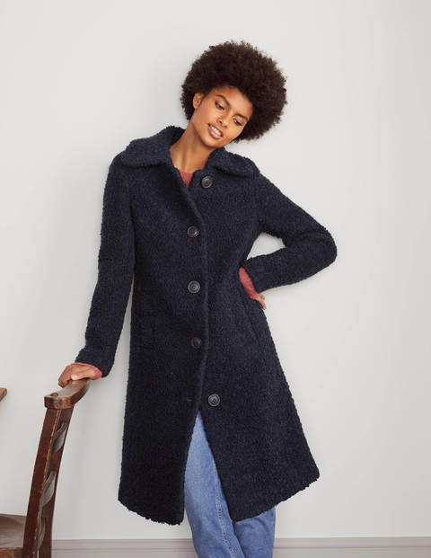 Elveden Textured Coat - Navy Elveden Textured Coat - Navy