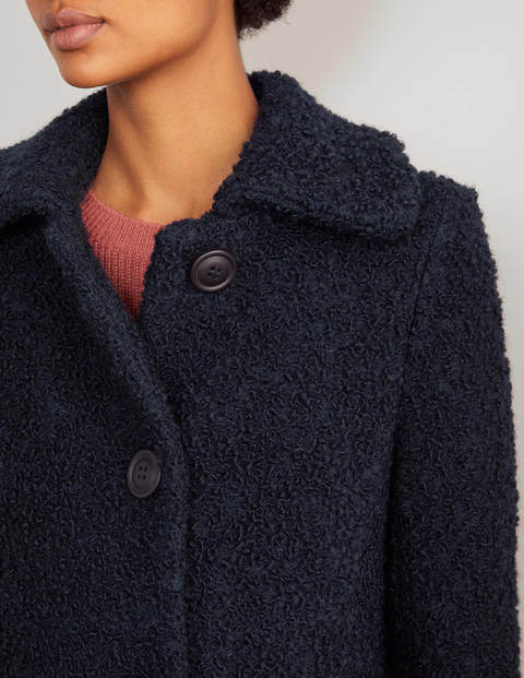 Elveden Textured Coat - Navy Elveden Textured Coat - Navy