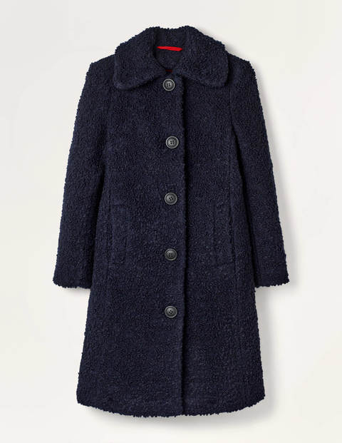 Elveden Textured Coat - Navy Elveden Textured Coat - Navy