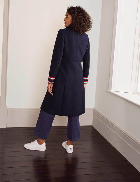 Middleham Mantel mit Zierborten - Navy Middleham Mantel mit Zierborten - Navy