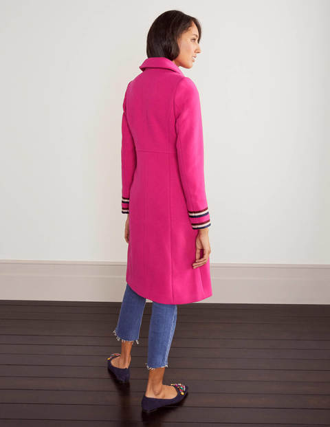 Manteau Middleham à liserés - Rose flambé Manteau Middleham à liserés - Rose flambé