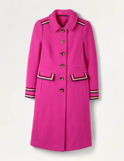 Manteau Middleham à liserés - Rose flambé Manteau Middleham à liserés - Rose flambé