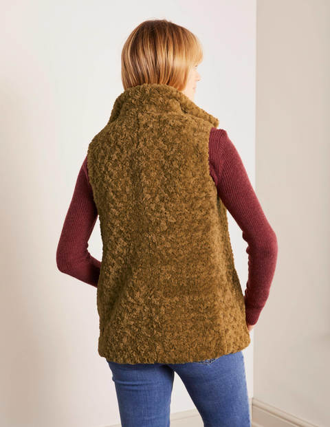Haddon Faux Fur Gilet - Camel Haddon Faux Fur Gilet - Camel