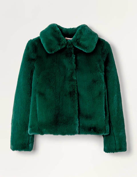 Elsted Faux Fur Jacket - Deep Forest Elsted Faux Fur Jacket - Deep Forest