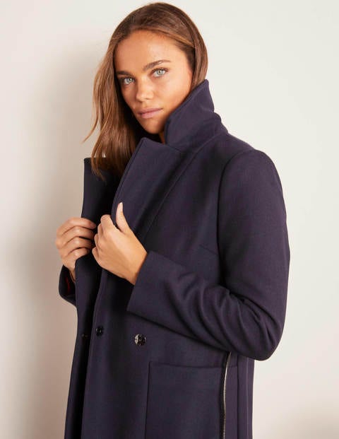 Edale Mantel mit Gürtel - Navy Edale Mantel mit Gürtel - Navy