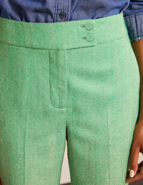 Kennford Tweed-Hose - Grün, Fischgrätmuster Kennford Tweed-Hose - Grün, Fischgrätmuster