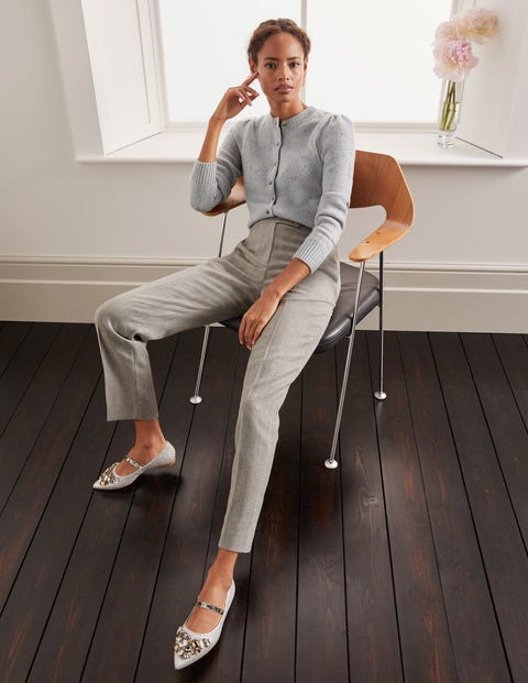 Kennford Tweed Pants - Grey Marl Herringbone Kennford Tweed Pants - Grey Marl Herringbone