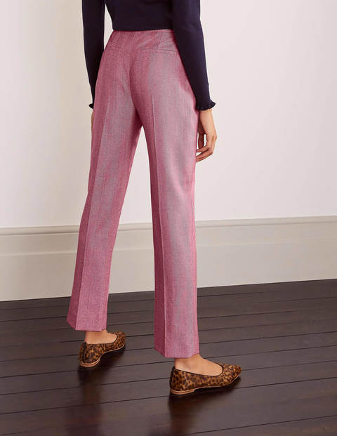 Kennford Tweed Pants - Pink Herringbone Kennford Tweed Pants - Pink Herringbone