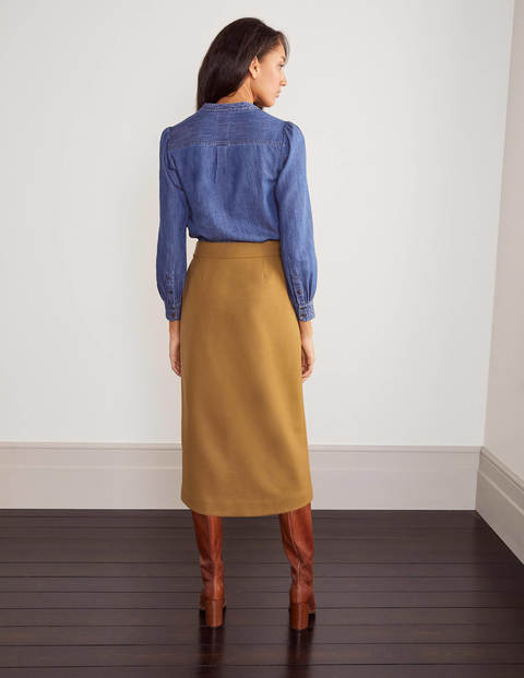 midi skirt with pockets 5 tabs 1 set