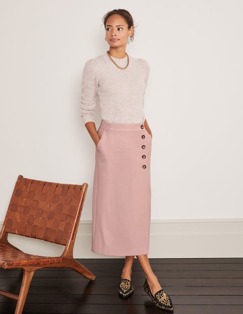 Darcey Midi Skirt - Pale Pink Darcey Midi Skirt - Pale Pink