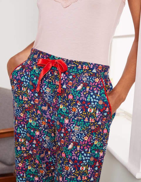 Vanessa Cosy Bottoms - Blue Depths, Festive Joy Vanessa Cosy Bottoms - Blue Depths, Festive Joy