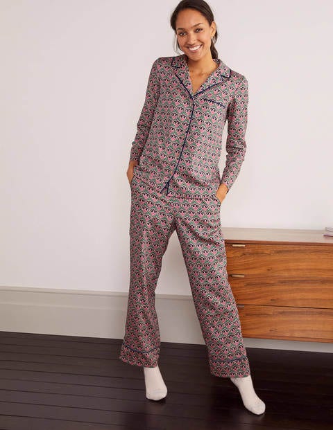 Janie Pajama Bottoms - Milkshake, Fanciful Geo Janie Pajama Bottoms - Milkshake, Fanciful Geo