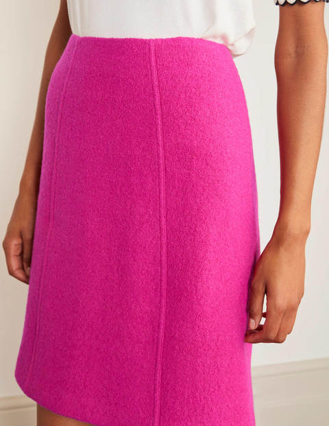 Poppy Boiled Wool Skirt - Pink Flambé Poppy Boiled Wool Skirt - Pink Flambé