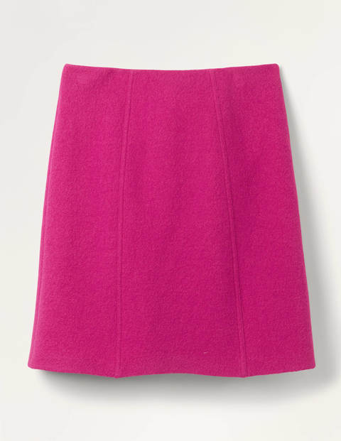 Poppy Boiled Wool Skirt - Pink Flambé Poppy Boiled Wool Skirt - Pink Flambé