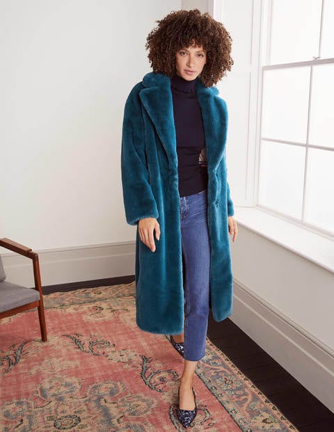 Teal coat next on sale