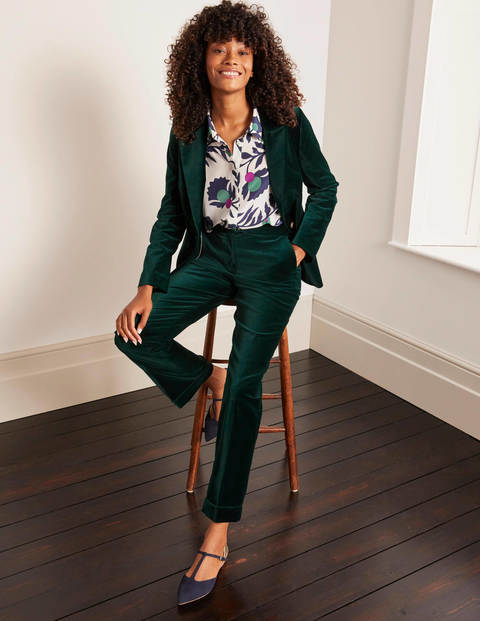 Siddal Velvet Trousers - Deep Forest Siddal Velvet Trousers - Deep Forest