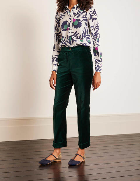 Siddal Velvet Trousers - Deep Forest Siddal Velvet Trousers - Deep Forest