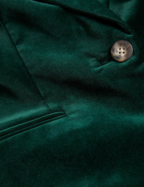 Siddal Velvet Blazer - Deep Forest Siddal Velvet Blazer - Deep Forest