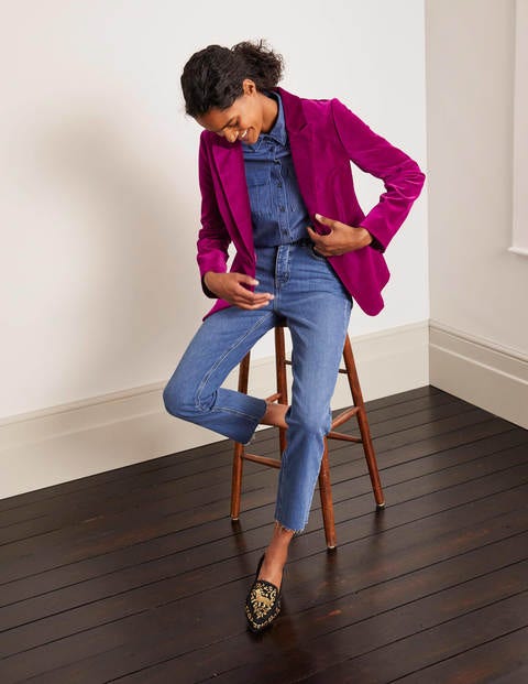 Siddal Velvet Blazer - Jewel Purple Siddal Velvet Blazer - Jewel Purple