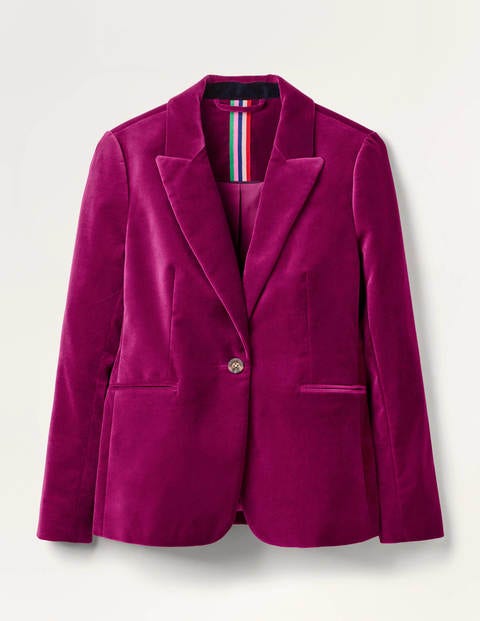 Siddal Velvet Blazer - Jewel Purple Siddal Velvet Blazer - Jewel Purple
